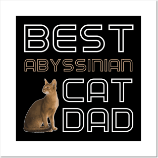 Best Abyssinian Cat Dad Posters and Art